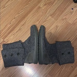 UGG grey knit boots